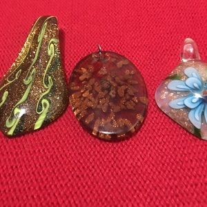 Murano glass pendant assorted